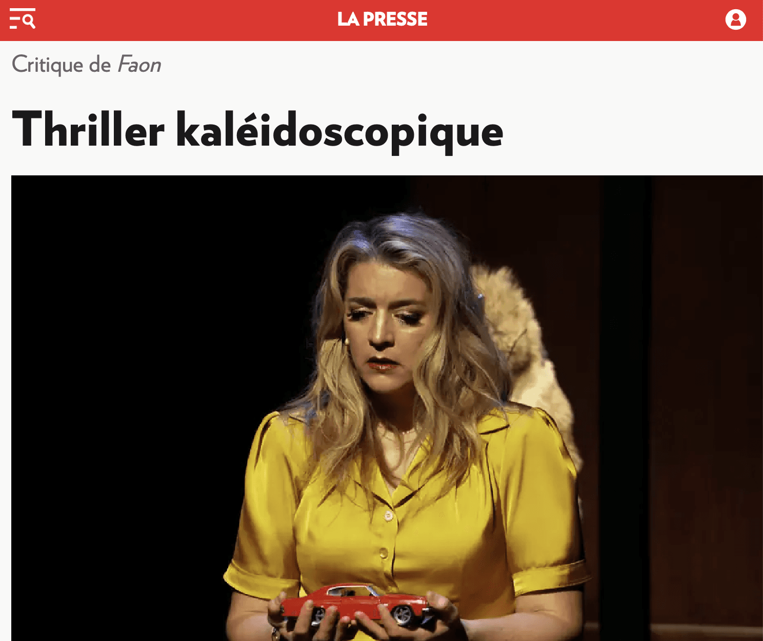 Critique Faon La Presse